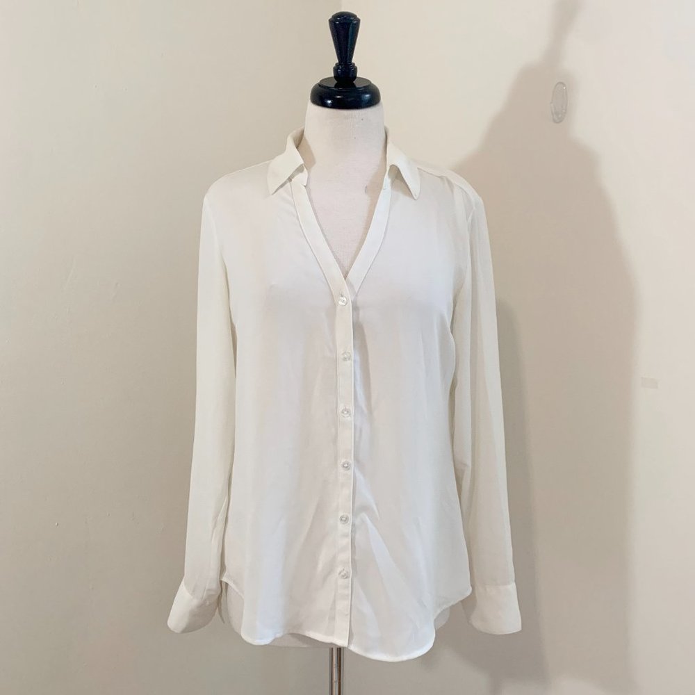 Express the Portofino shirt slim fit in off-white